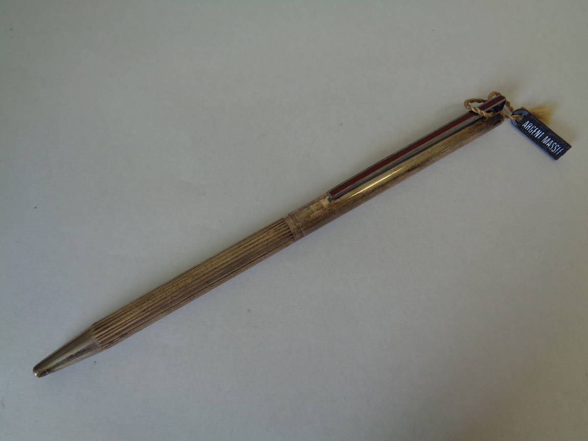 S.T.Dupont デュポン ボールペン 925 シルバー ケース付 インク出ず