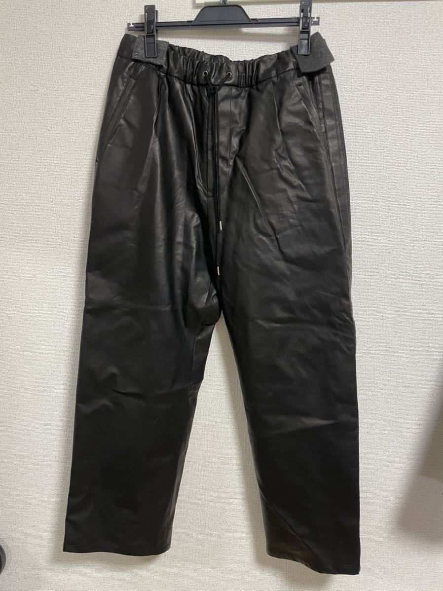 wagamama 我儘別注 mando Leather Track Pants(Mサイズ)｜売買された 