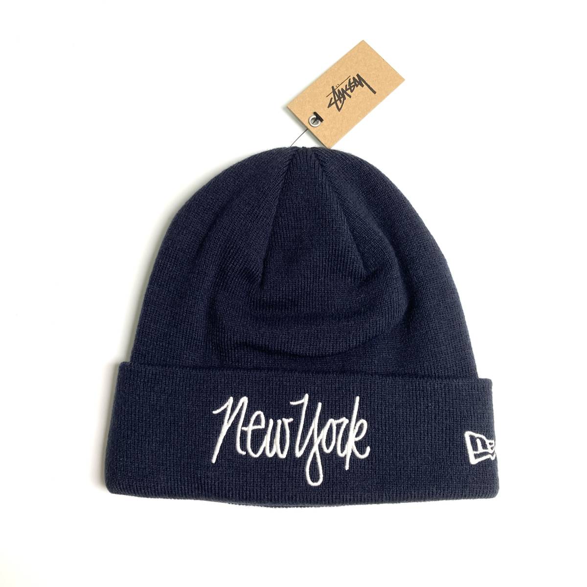  日本未発売 タグ付き stussy ステューシー new era ニューエラ コラボ ニューヨーク NY ニット帽 ビーニー ニットキャップ newera(帽子)｜売買されたオークション情報、yahooの商品情報をアーカイブ 服飾小物