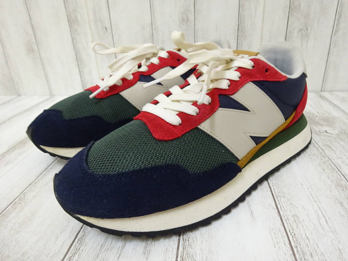  new balance MS237LA1 スニーカー スエード メッシュ ナイロン 紺 赤 深緑 茶色 白 黒 メンズ 26cm US8 ニューバランス(26.0cm)｜売買されたオークション情報、yahooの商品情報をアーカイブ公開 - オーク 26.0cm