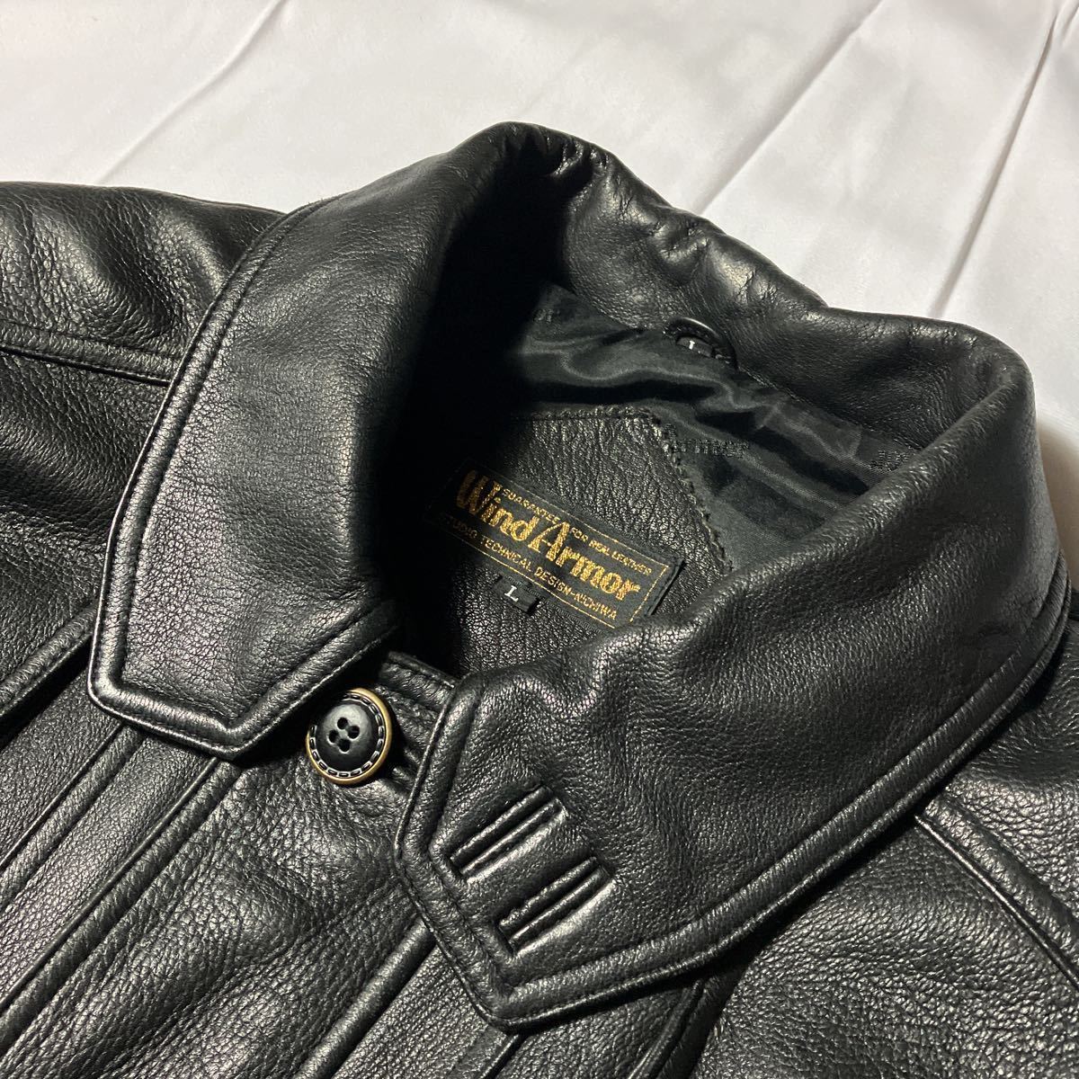 美品] 希少 1円 Wind Armor ウインドアーマー 鹿革 ディアスキン  