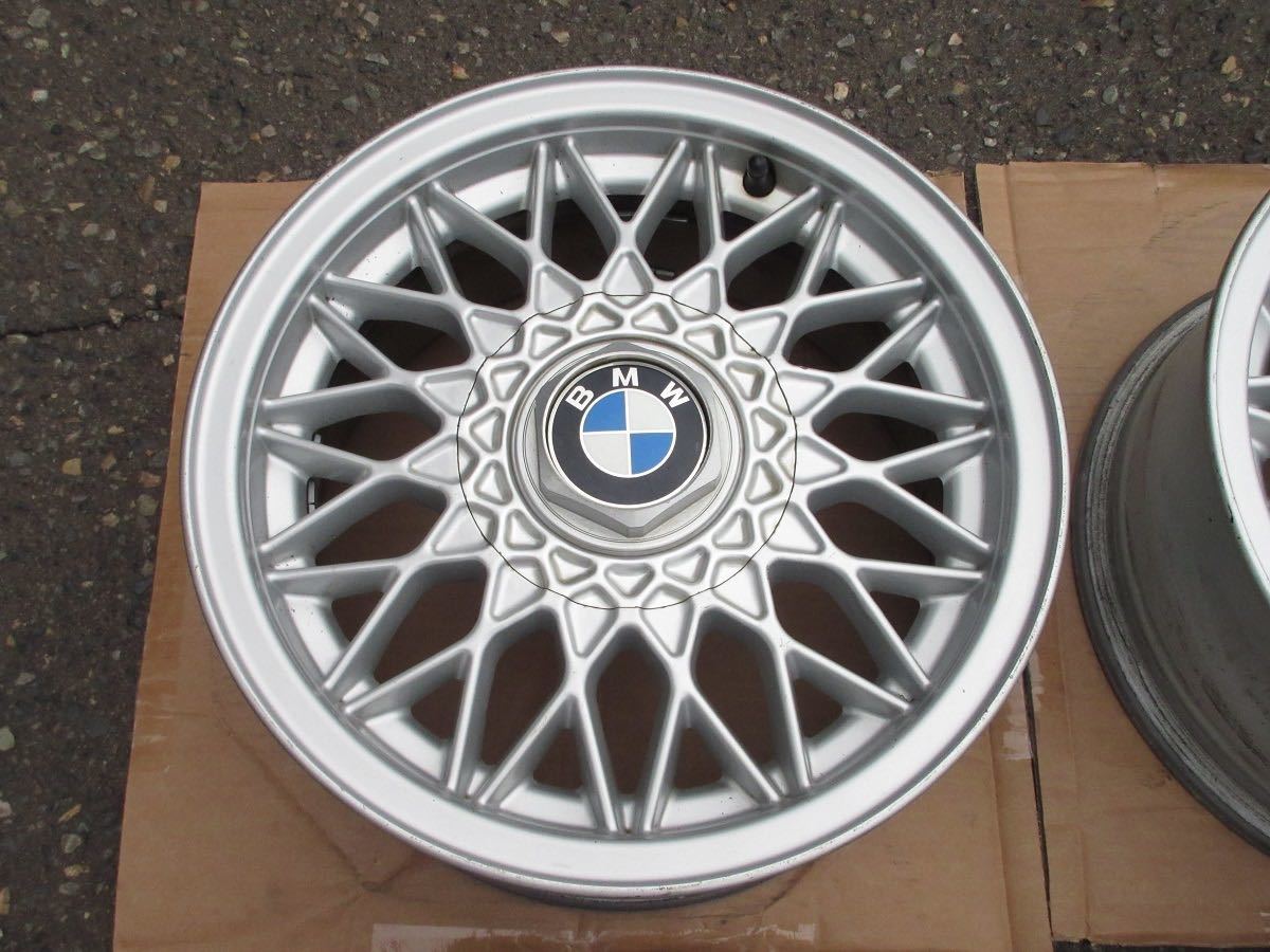 □希少/美品□E30 BMW純正BBSアルミホイール4本セット□6.5j+30/PCD100 