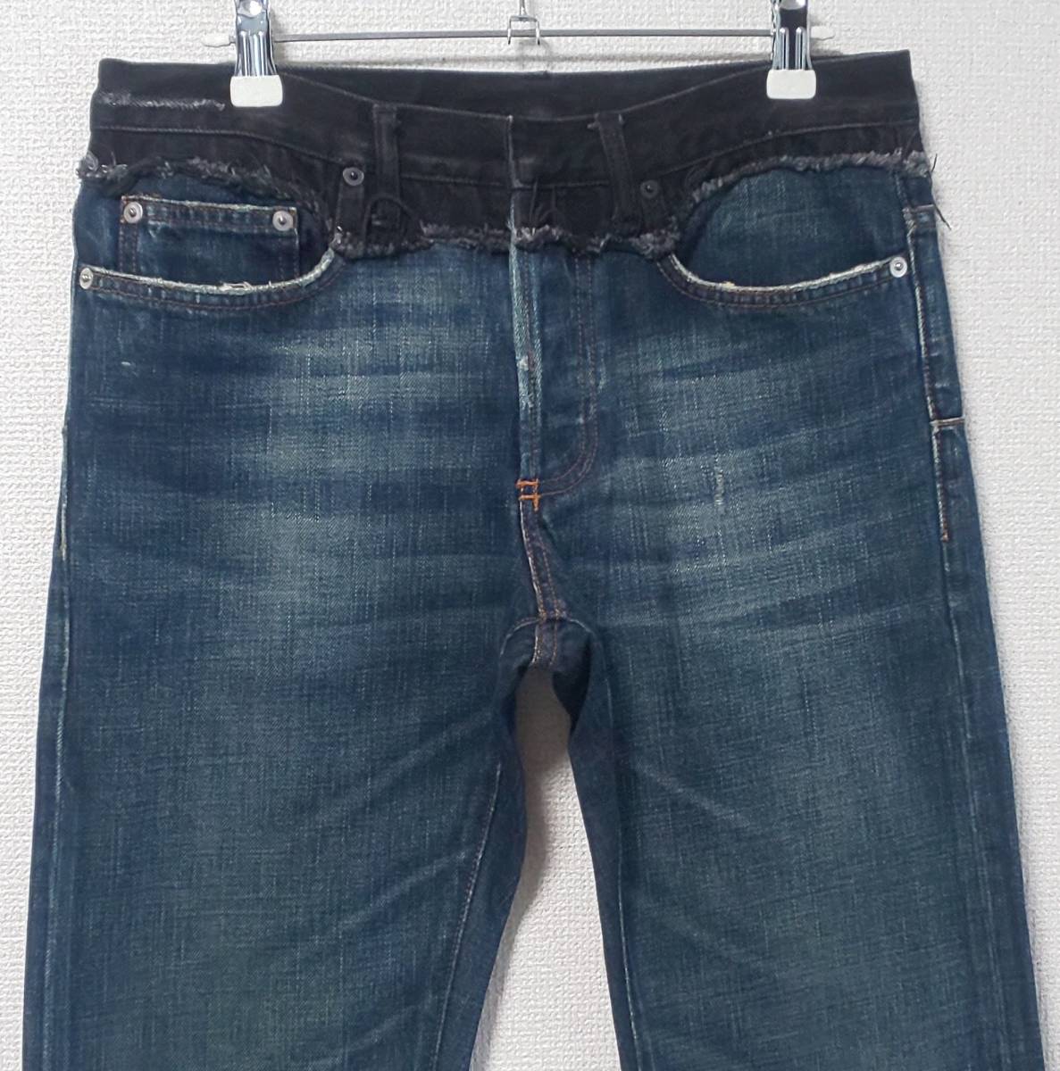 正規 希少 美品 名作 ディオールオム Dior HOMME エディ スリマン 06AW コンバインデニム パンツ ジーンズ 29 アーカイブ プレゼントにも Dior HOMME ディオールオム ケア 最安値Dior 茶飲み