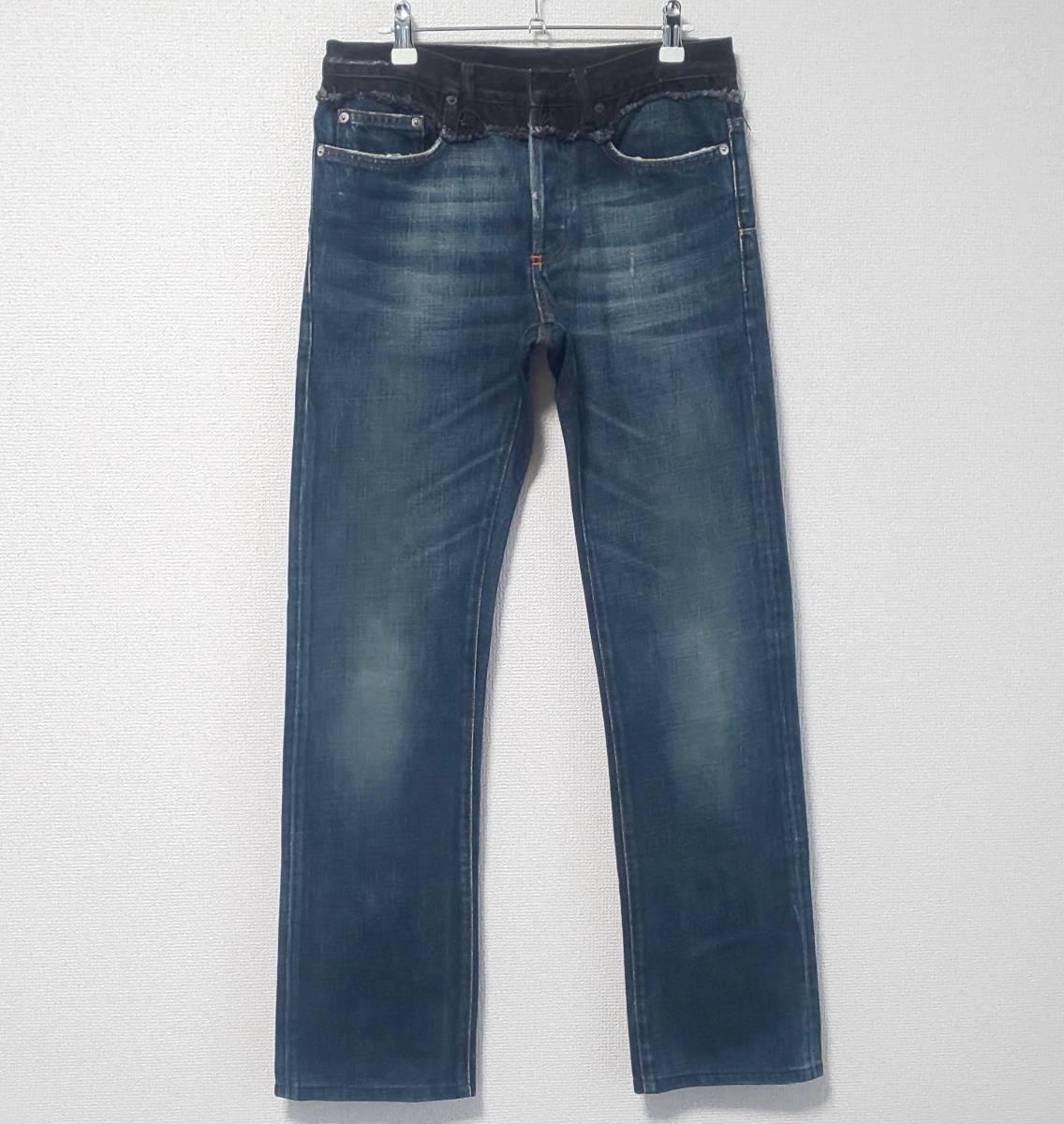 正規 希少 美品 名作 ディオールオム Dior HOMME エディ スリマン 06AW コンバインデニム パンツ ジーンズ 29 アーカイブ プレゼントにも Dior HOMME ディオールオム ケア 最安値Dior 茶飲み