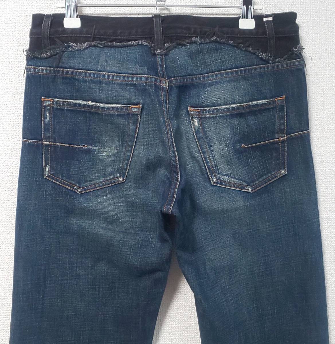 正規 希少 美品 名作 ディオールオム Dior HOMME エディ スリマン 06AW コンバインデニム パンツ ジーンズ 29 アーカイブ プレゼントにも Dior HOMME ディオールオム ケア 最安値Dior 茶飲み