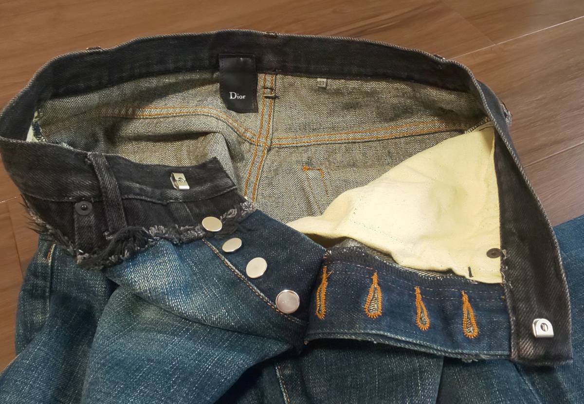 正規 希少 美品 名作 ディオールオム Dior HOMME エディ スリマン 06AW コンバインデニム パンツ ジーンズ 29 アーカイブ プレゼントにも Dior HOMME ディオールオム ケア 最安値Dior 茶飲み
