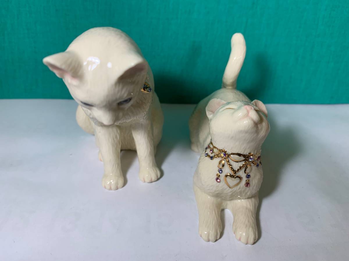 ☆USA☆レノックス☆Lenox☆Awake to a Kiss☆ペアーの猫ちゃん(