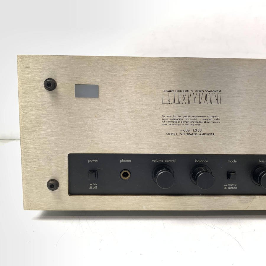 LUXMAN LX33 真空管プリメインアンプ 30W+30W/4◇現状品 【公式通販】