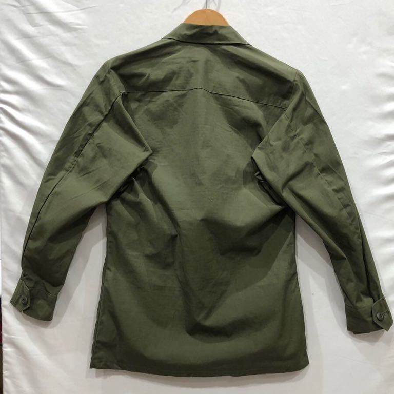 US.ARMY ジャングルファティーグジャケット ユーエスアーミー サイズXS コットン KHK 無地 ビンテージ 8405-935-4702 ...
