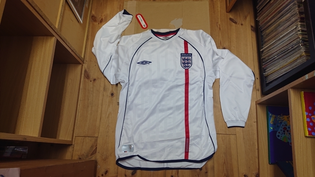 限定セール，人気セール やや汚れ UMBRO製ENGLAND home 01‐02 Ｌ長袖タグ付き(イングランド)｜売買されたオークション情報、yahooの商品情報をアーカイブ公開 - オークファン ユニフォーム