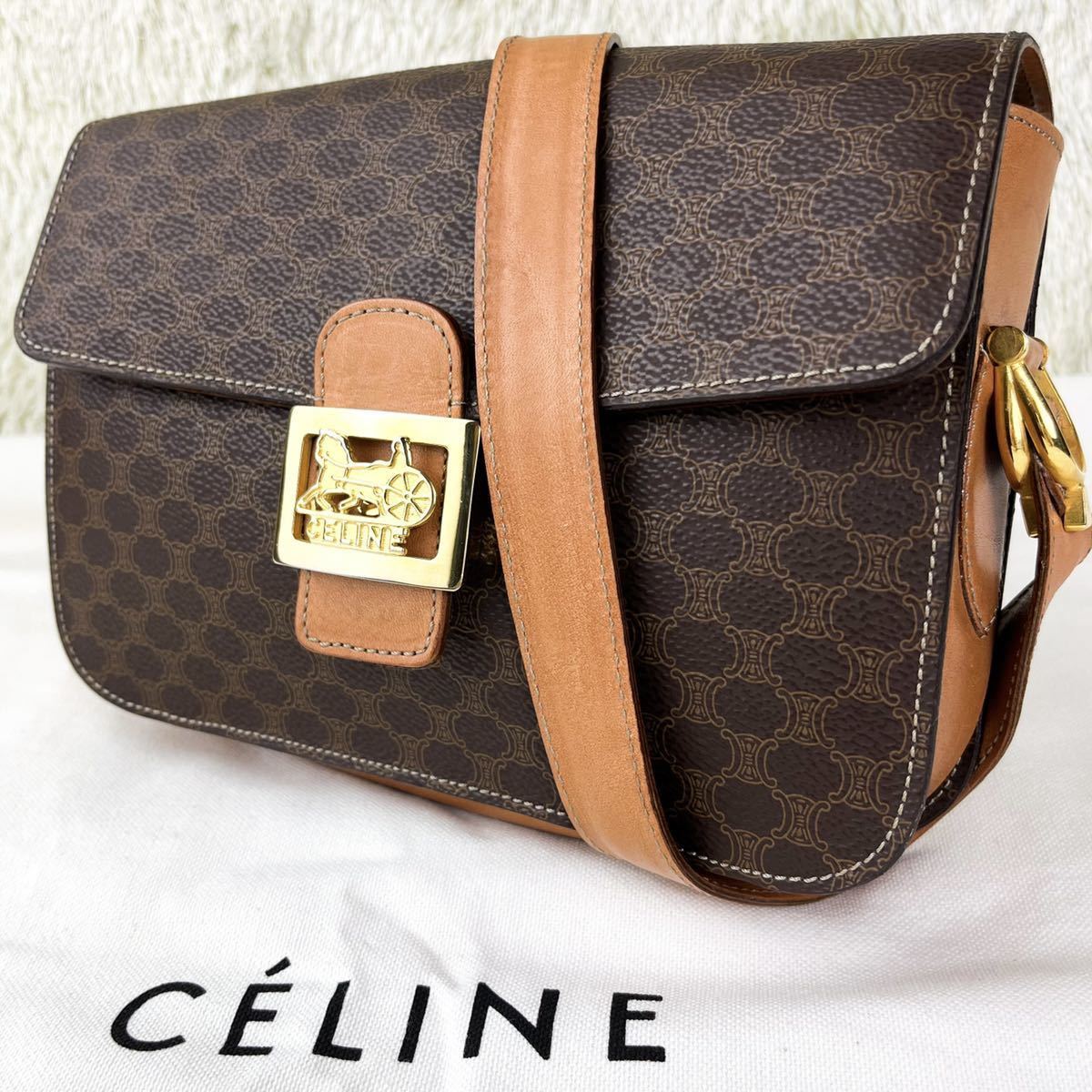 販売本物 1円【極美品】CELINE セリーヌ 馬車金具 ショルダーバッグ 販売本物 1円【極美品】CELINE セリーヌ 馬車金具 ショルダーバッグ
