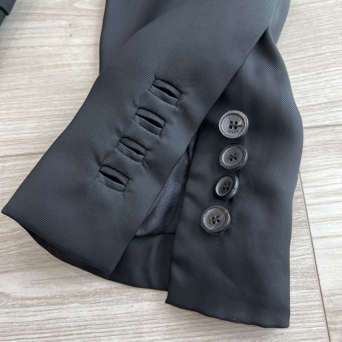 送料無料 イタリア製 GUCCI グッチ 最高級 レーヨン シルク シングル  