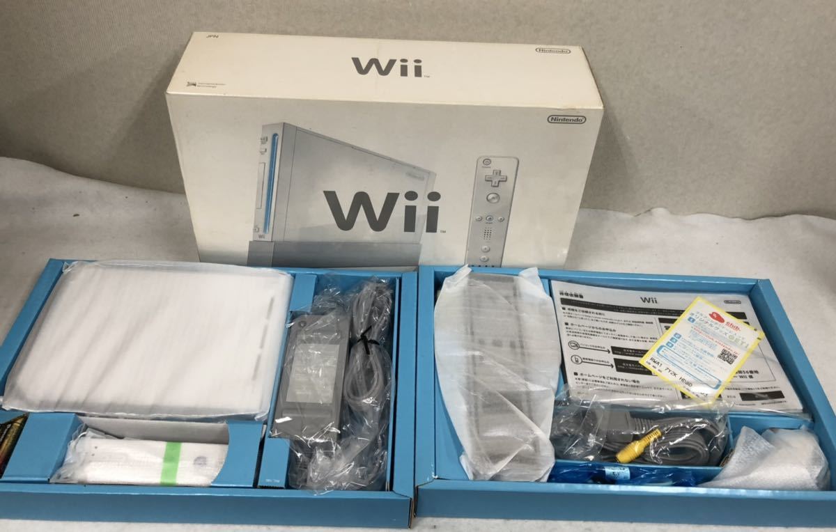 【未使用品】任天堂 Nintendo Wii本体 RVL-001 箱付き シロ 初期型