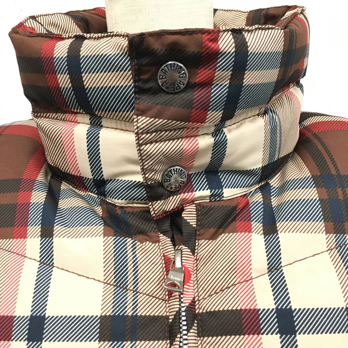 ☆C09352【極美品】A BATHING APE アベイシングエイプ/ダウンベスト 