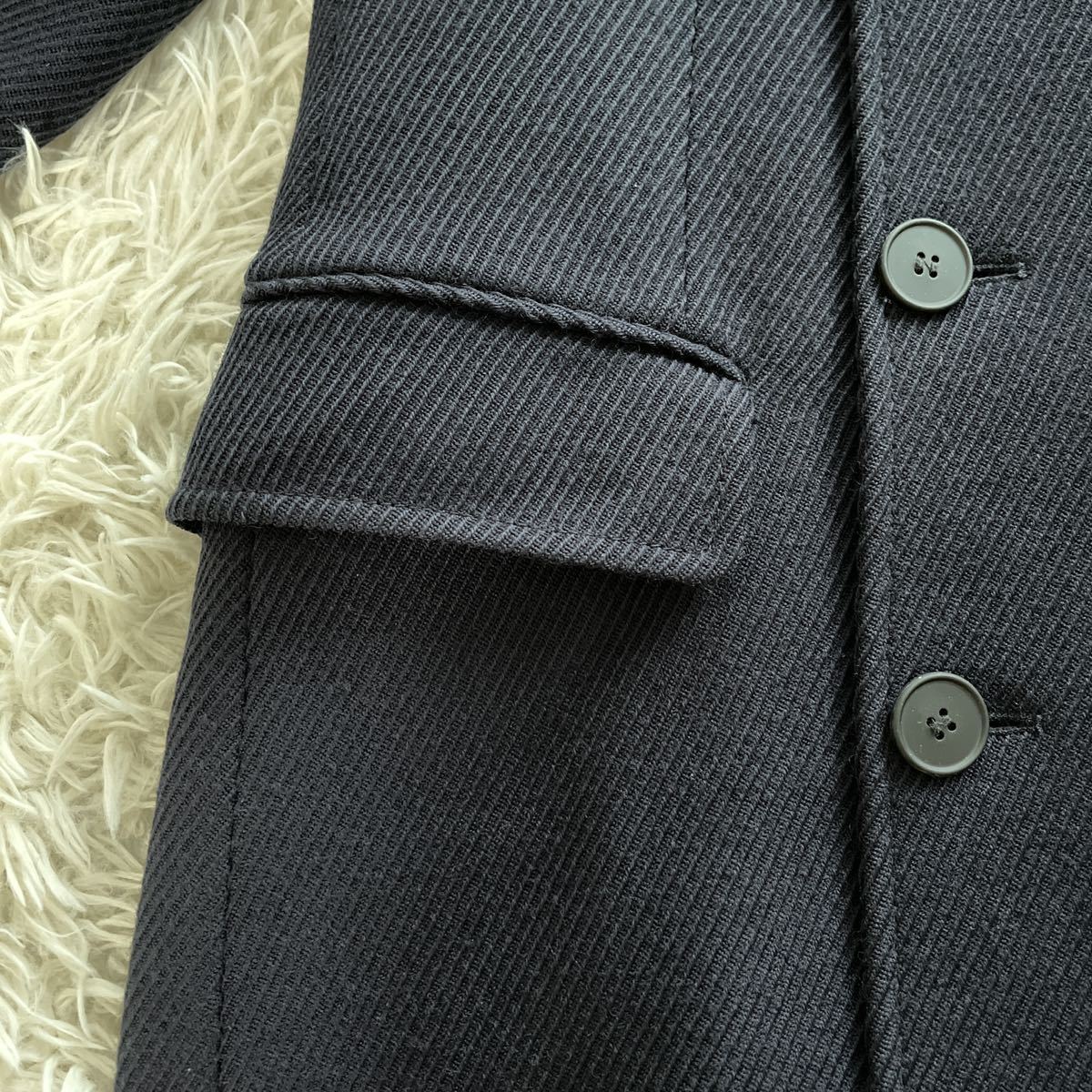 未使用級】高級□HUGO BOSS ヒューゴボス チェスターコート ネイビー 