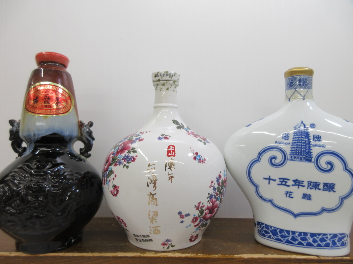 5本セット 中国酒・韓国酒(法酒,古龍春,塔牌,台湾高梁酒,高麗人参 