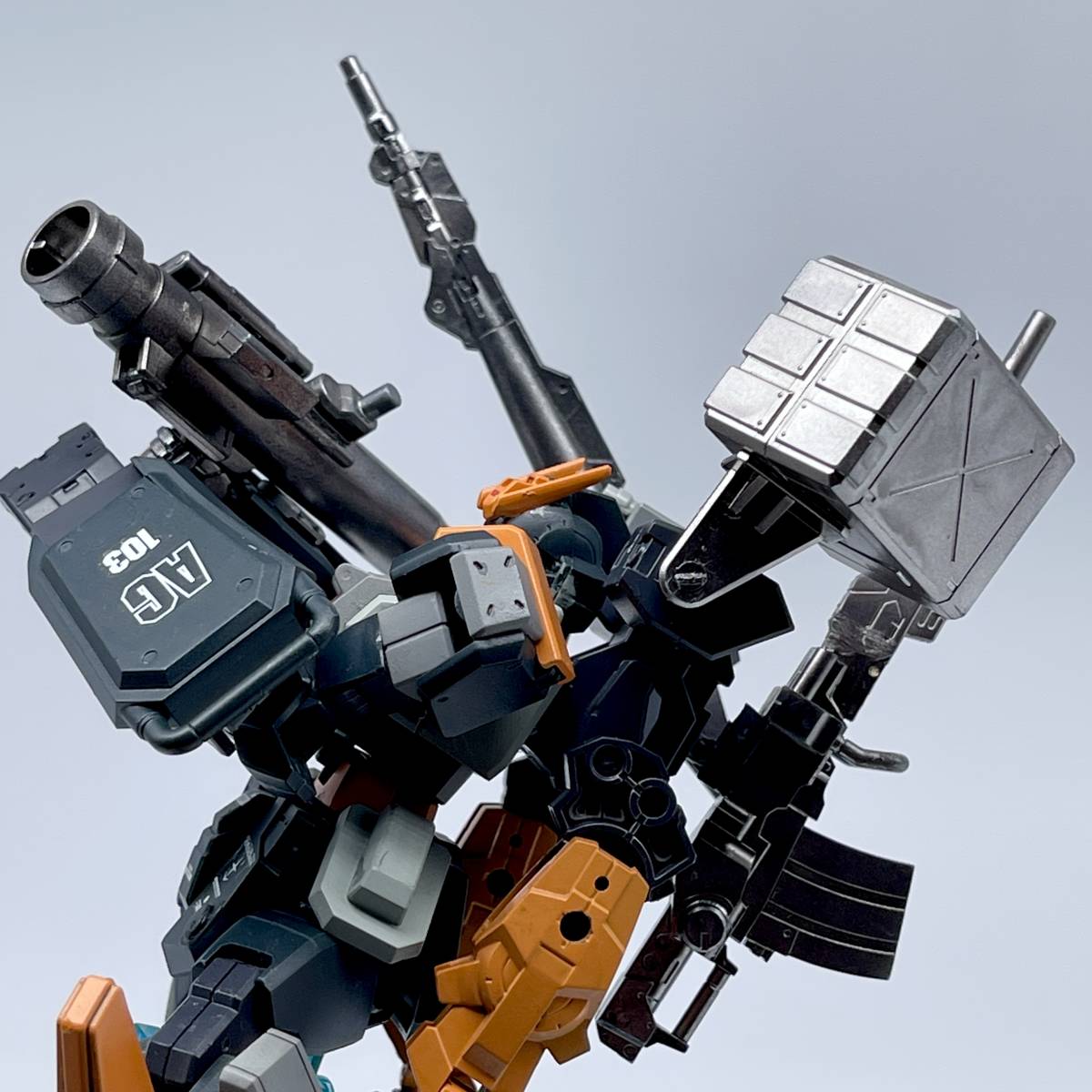 HG BF 1/144 ガンダムEZ-SR ミキシング品 【塗装済み・改修・完成品】