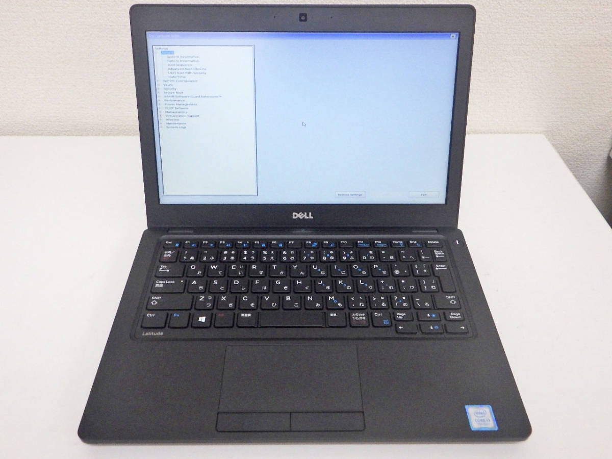Dell Latitude 5280 Core i3 7100U （2.40GHz） ジャンク 0 Latitude
