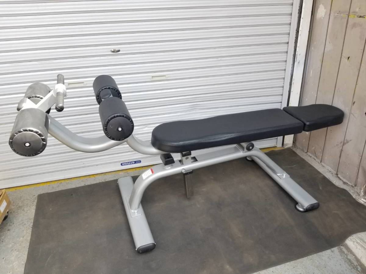 シットアップベンチ 頑丈 全長190cm×幅72cm 角度調整 腹筋 トレーニング 「13596」