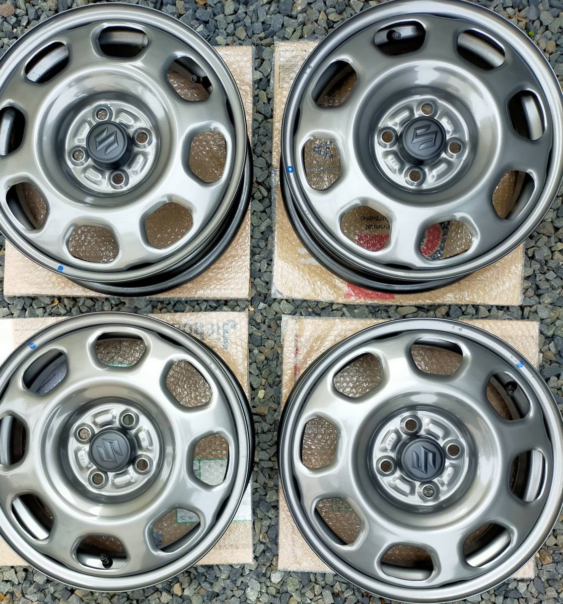 ☆新車外し☆ スズキ ハスラー 純正 スチールホイール4本セット
