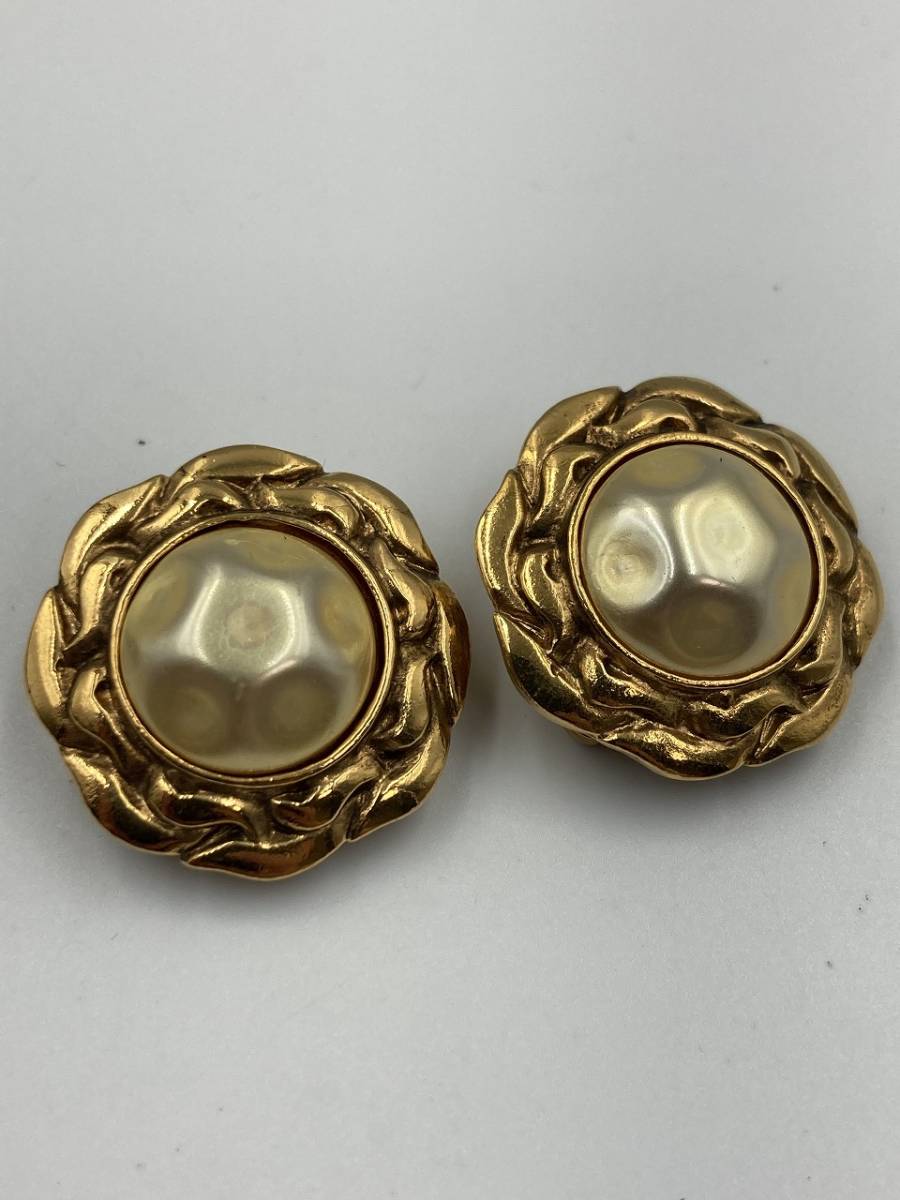 【正規品】CHANEL シャネル 10A パール ピアス 片耳 ヴィンテージ 正規品】1501 1円スタート CHANEL シャネル パールイヤリング