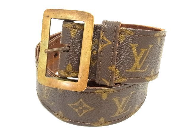 全国無料，最新作 1円 LOUIS VUITTON ルイヴィトン モノグラム ヴィンテージ ゴールドバックル ベルト 紳士 ビジネス メンズ ブラウン系 AD0797CM(その他)｜売買されたオークション情報、yahooの商品情報をアーカイブ 服飾小物