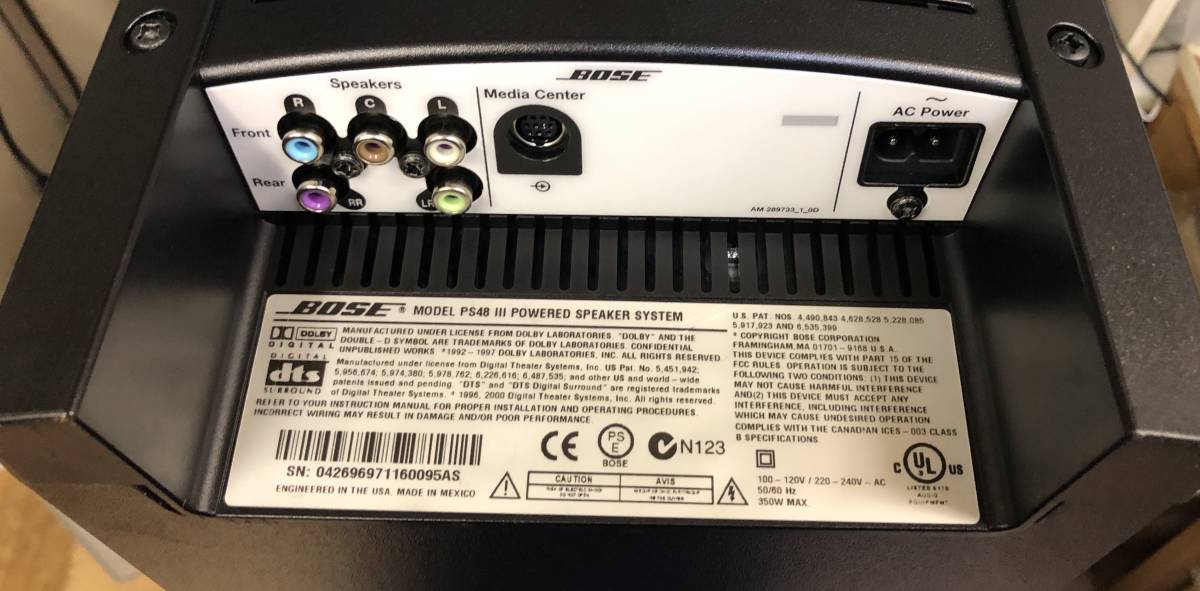 BOSE ボーズ PS48Ⅲ POWERED SPEAKER SYSTEM 動作一切未確認です