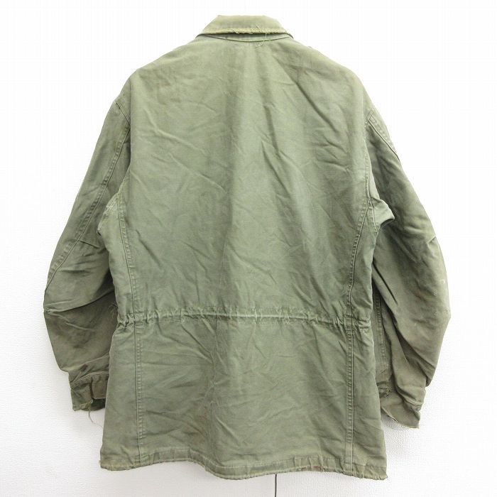 L/古着 長袖 ビンテージ ミリタリー フィールド ジャケット メンズ 50s M-51 M-1951 タロン 緑 グリーン 22sep29 中古 アウター フライト