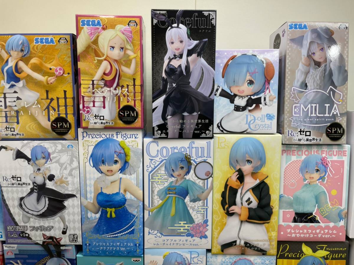 Re:ゼロ フィギュア 10点セット まとめ売り 〇80 Re:ゼロから始める異世界生活 フィギュア まとめ 一番くじ 全力