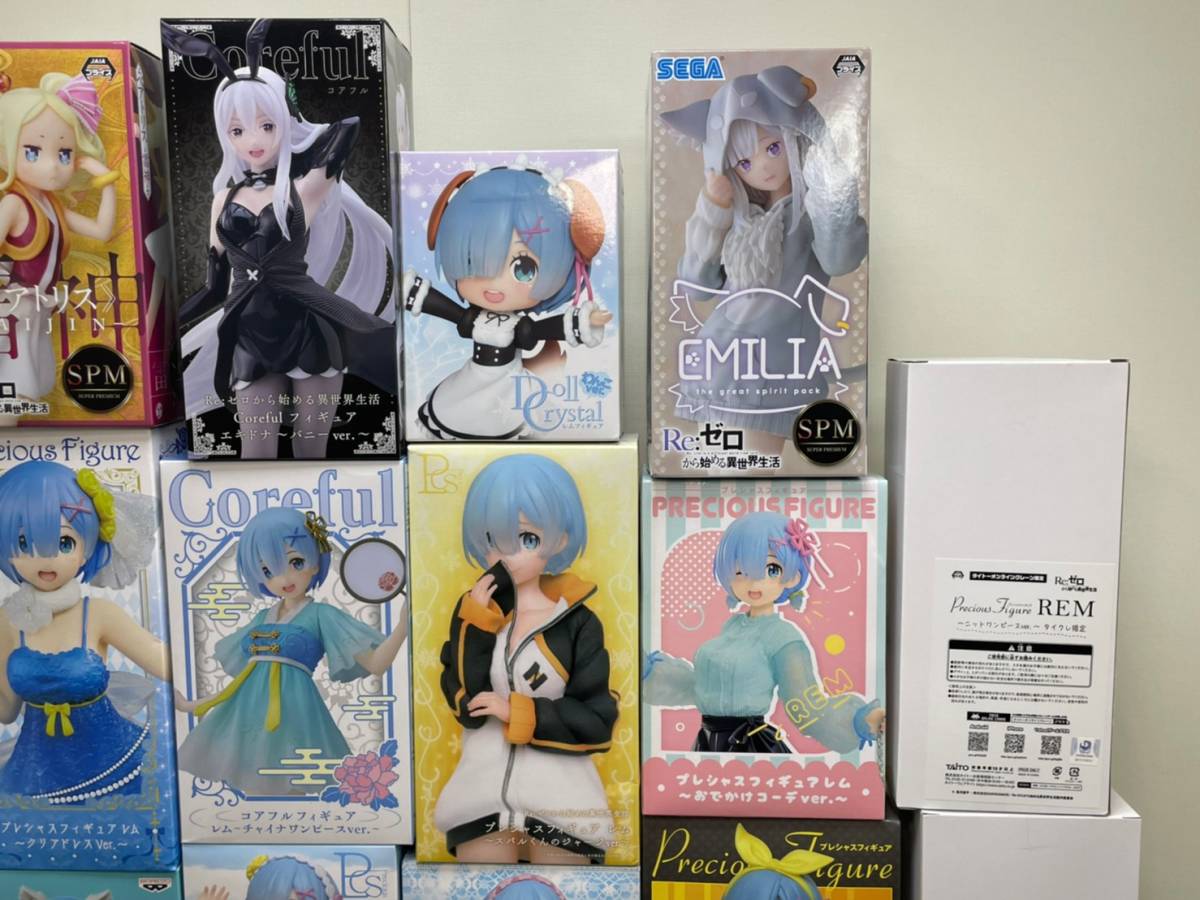 〇80 Re:ゼロから始める異世界生活 フィギュア まとめ 一番くじ 全力