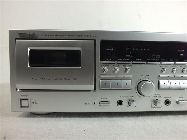 ☆ TEAC ティアック W-890R MKII カセットデッキ リモコン有り 中古