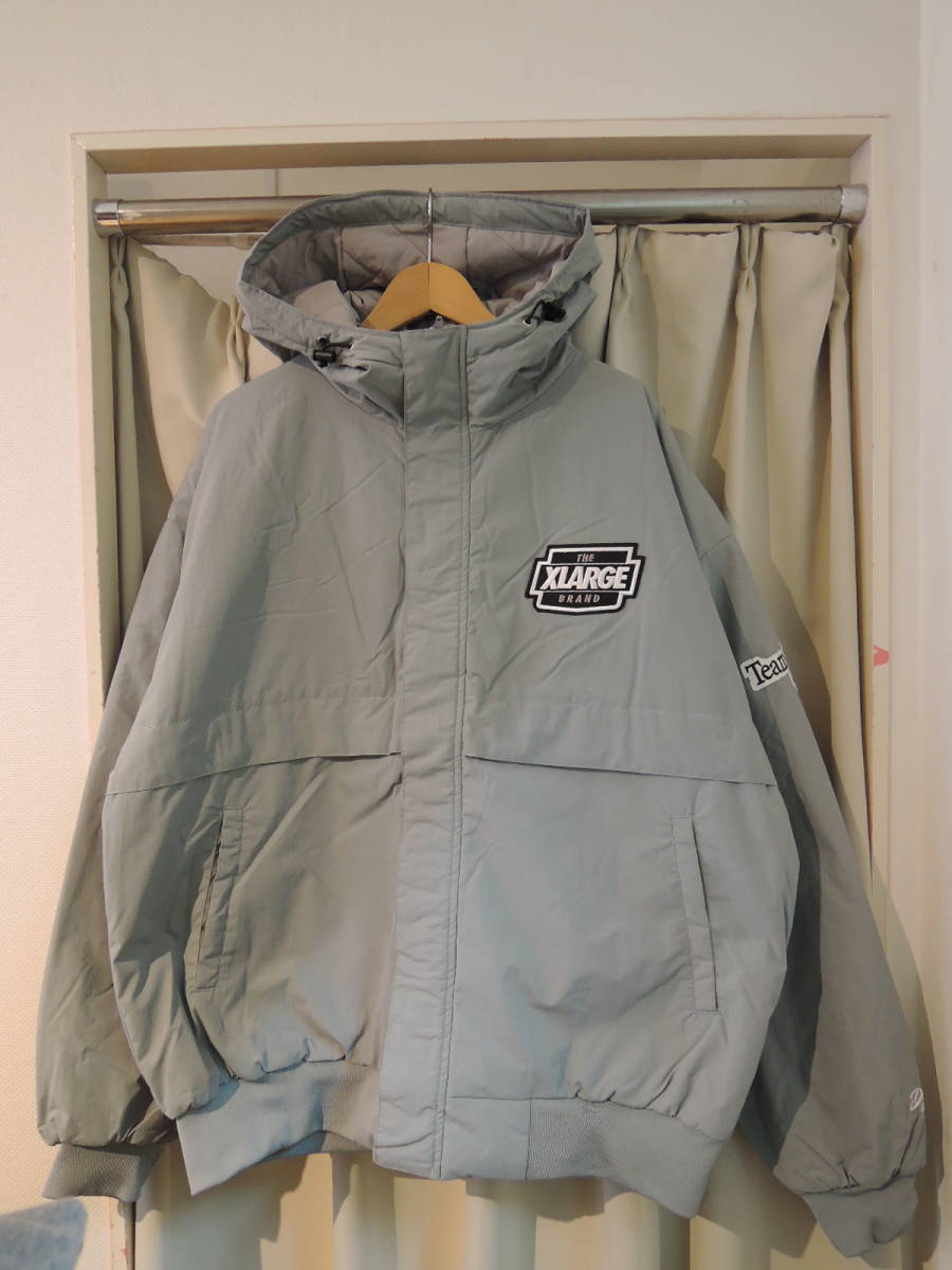 X-LARGE XLARGE エクストララージ NYLON PUFFER JACKET グレー XLサイズ 2022 最新人気 大ヒット商品 公式HP 完売 