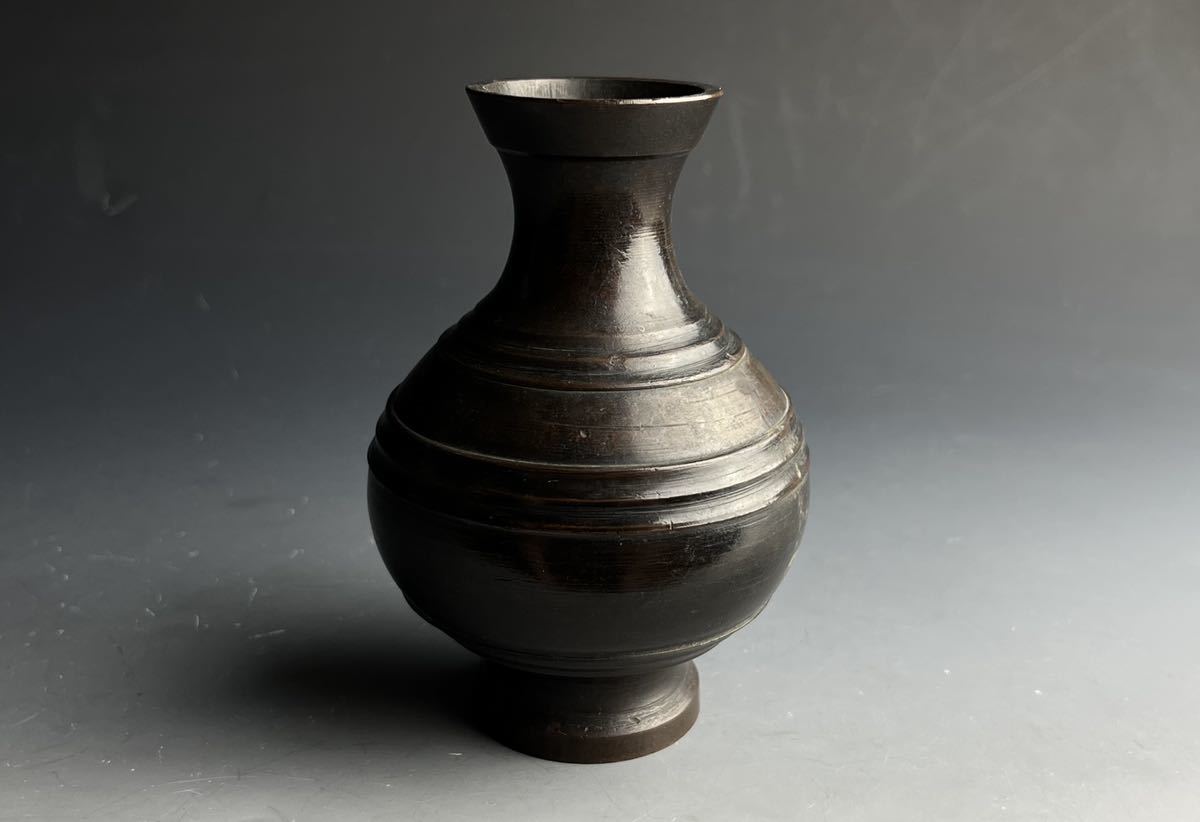 金閣 中国美術 古銅 双耳 三足 香炉 宣徳年製款 φ13.5cm 時代 旧家蔵出