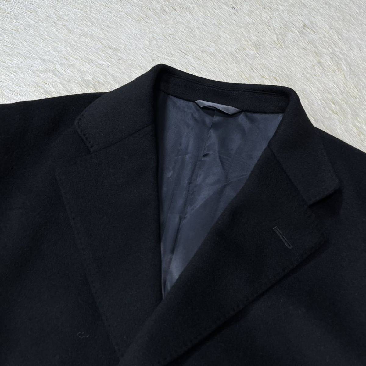 ベルモーレ【驚異のカシミヤ100】BELLUMORE チェスターコート ロング 