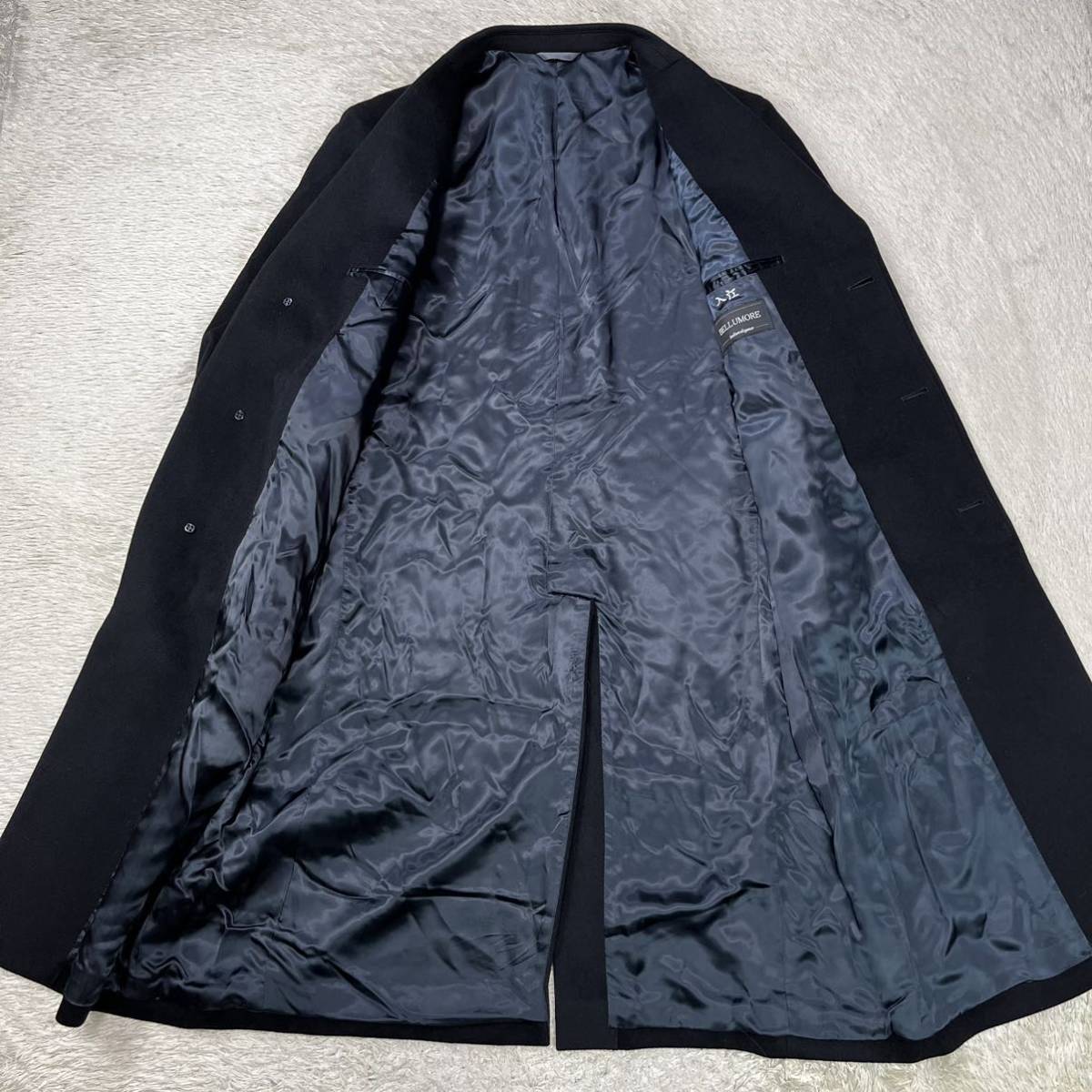 ベルモーレ【驚異のカシミヤ100】BELLUMORE チェスターコート ロング 