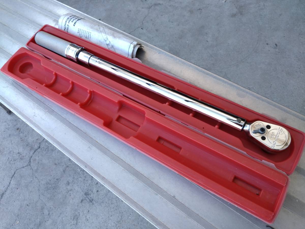  Snap-on スナップオン 1/2トルクレンチ 使用少ない(トルクレンチ)｜売買されたオークション情報、yahooの商品情報をアーカイブ公開 - オークファン トルクレンチ