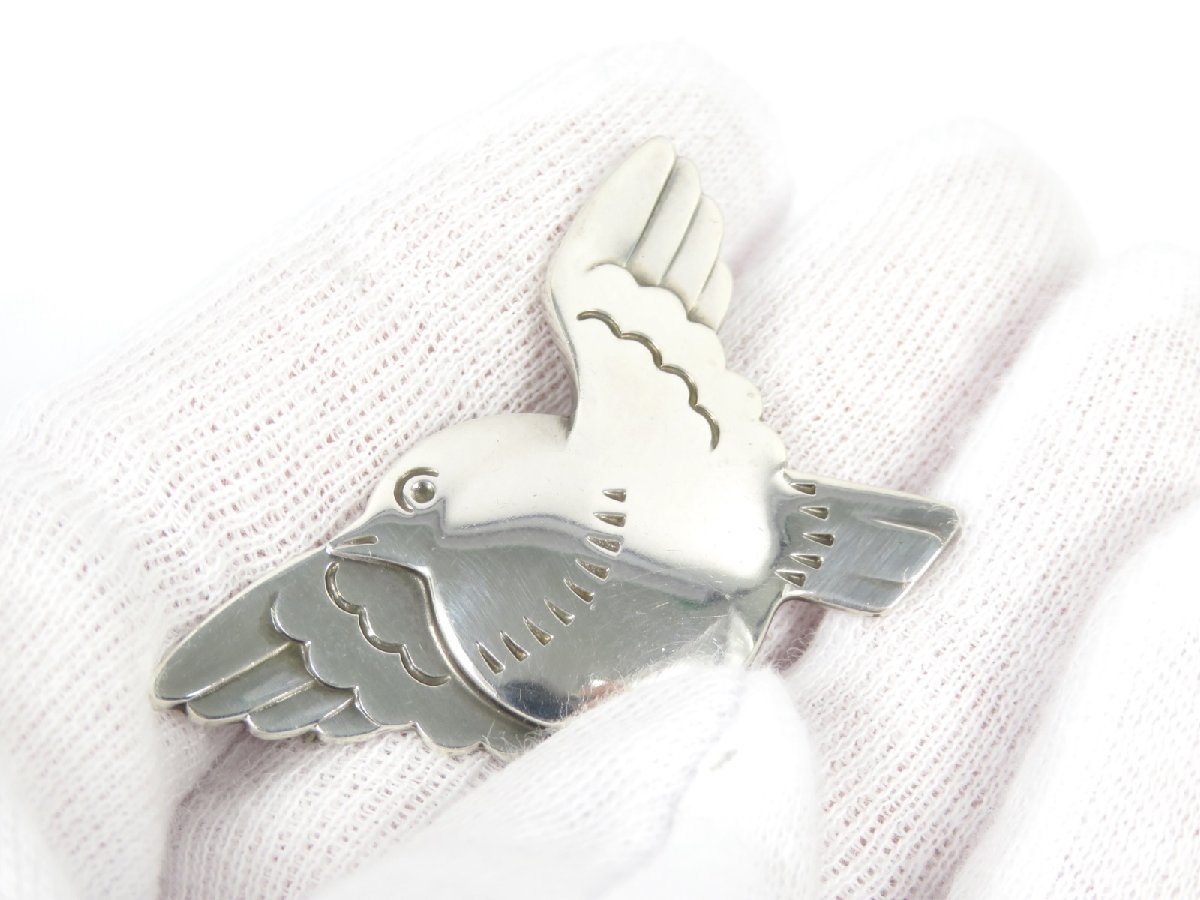 美品】 GEORG JENSEN ジョージ・ジェンセン ブローチ 鳥 バード