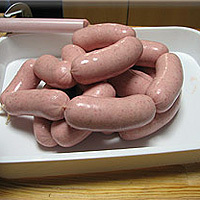 豚腸（2m×3）手作りフランクフルトソーセージ用 天然ケーシング★塩漬 天然腸 皮★自家製ソーセージ作りにオススメ★衛生的なアルミパック_2