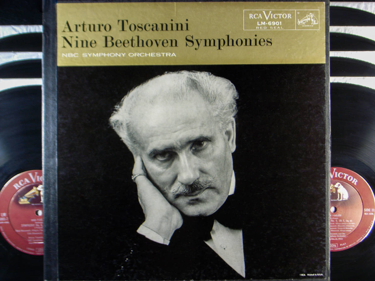 激安大特価，低価 7枚組 影犬/赤銀 RCA 米 LM 6901 ベートーヴェン 交響曲全集 Nine Beethoven Symphonies トスカニーニ指揮 NBC響 試聴動画 美盤美音(交響曲)｜売買されたオークション情報、yahooの商品情報をアーカイブ公 交響曲