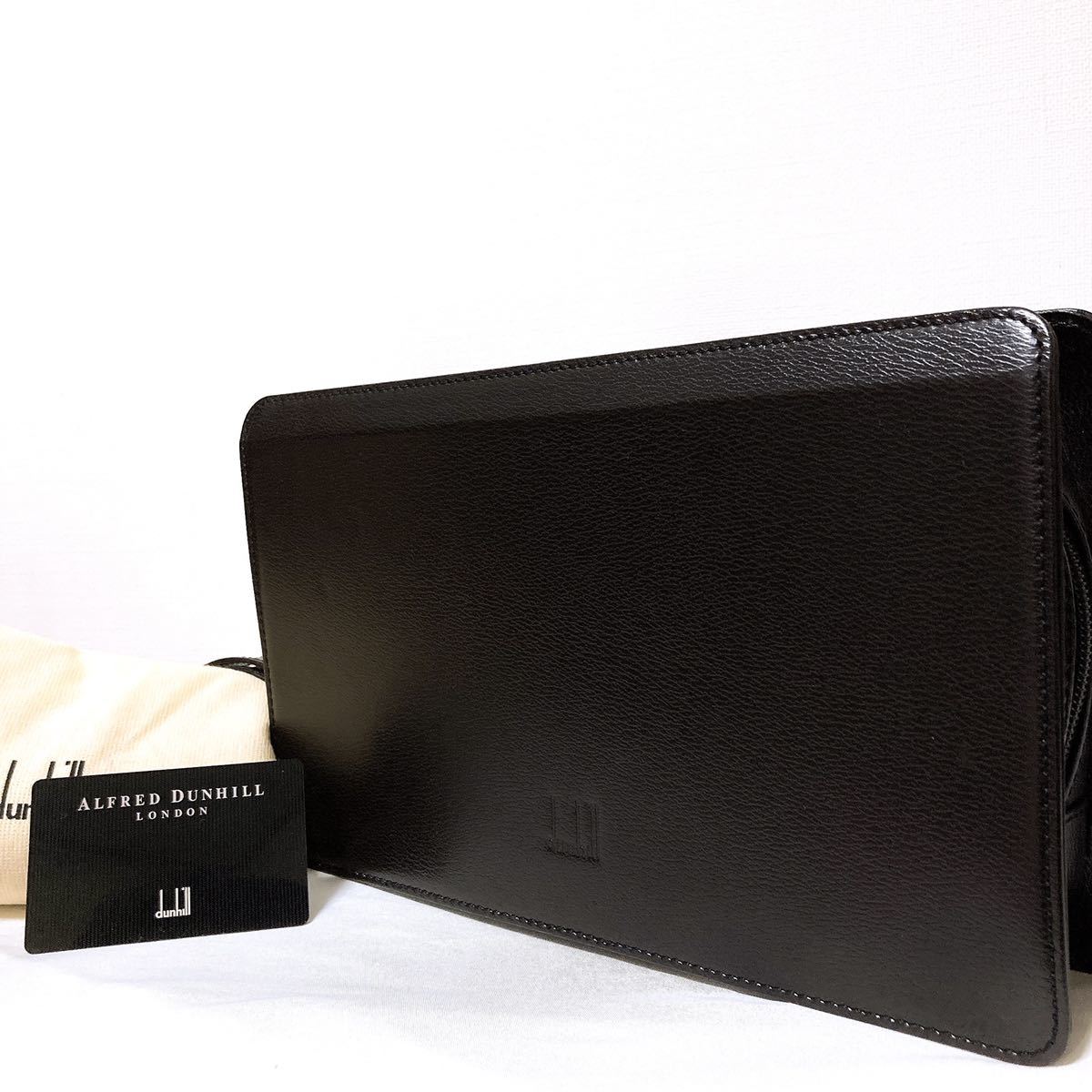 低価 品 dunhill ダンヒル 牛革 エンボスレザー セカンドバッグ ダークブラウン 自立型 保存袋 ギャランティ 1円(かばん、バッグ)｜売買されたオークション情報、yahooの商品情報をアーカイブ公開 - かばん、バッグ