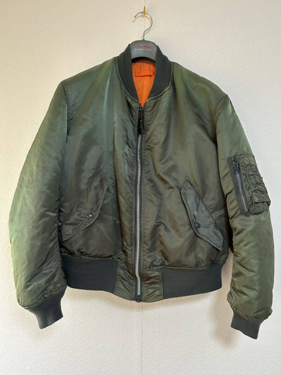 USA製 ALPHA MA-1 フライトジャケット MIL-J-82790J LARGE L アルファ  