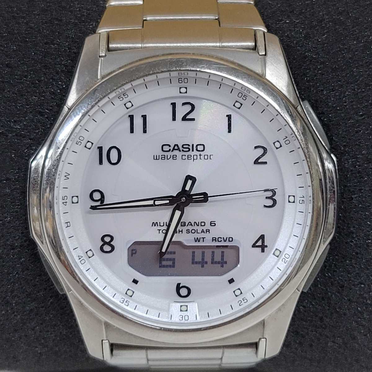 1円 カシオ CASIO ウェーブセプター マルチバンド6 ソーラー電波時計 