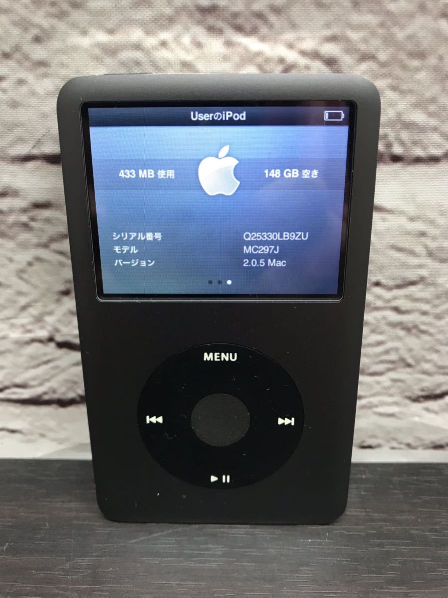 s41005-5362 Apple iPod classic A1238 160GB MC297J iPod Apple 5th Clear+black with Enhanced