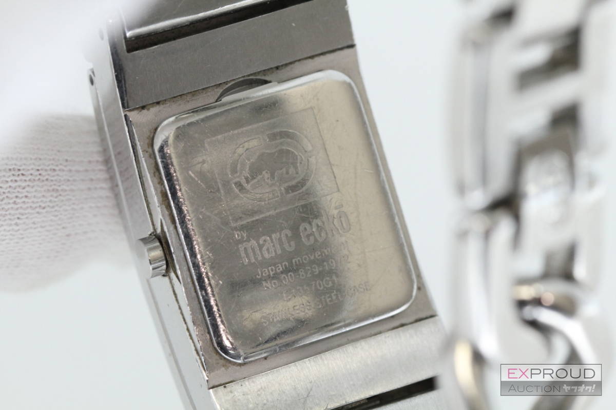 良品 W45 Marc Eckoマークエコー e13570g1 N.Y.C ドクロ スカル 腕時計 