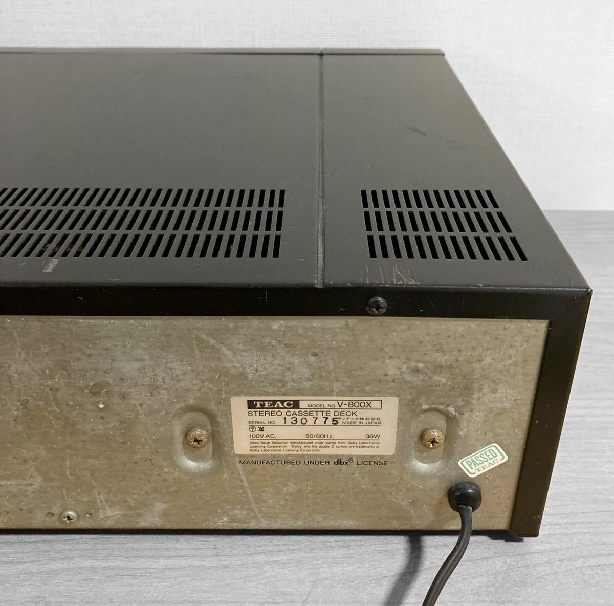 TEAC V-800X ステレオカセットデッキ - カセットデッキ ティアック
