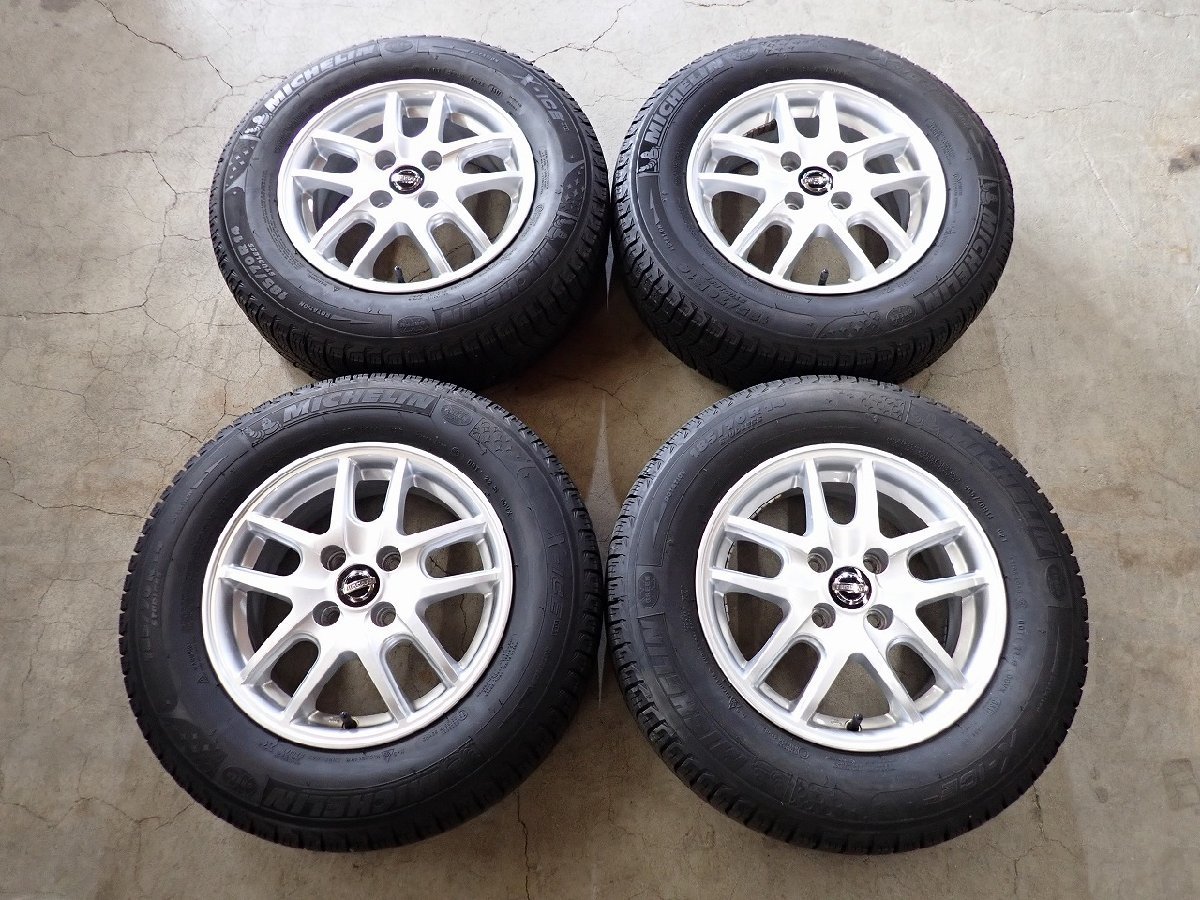 激安大特価，大得価 QR1232 185/70R14 ニッサン純正 ノート純正 ミシュラン スタッドレスセット 14&times;5.5J 100/4H ET40 1円スタート(スタッドレスタイヤ)｜売買されたオークション情報、yahooの商品情報をアーカイブ公開 4穴