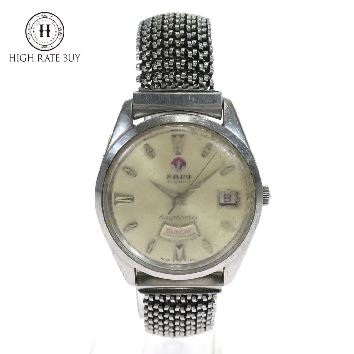 ⭐️美品❣️稼動⭐️】RADO DIASTAR 自動巻き 腕時計 ゴールド 曜日 