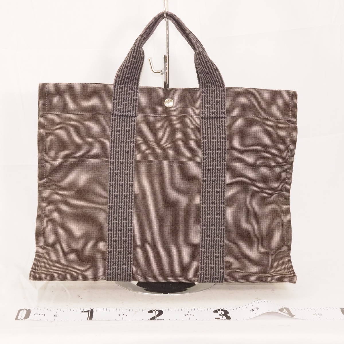 HERMES エルメス エールライン MM トートバッグ グレー エールラインMM 