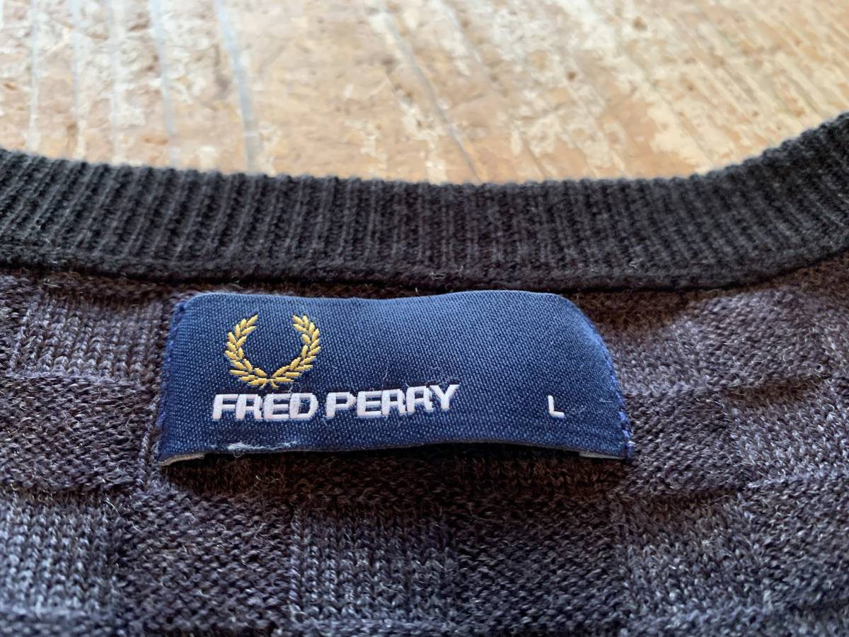 FRED Chunky Sleeve Tipped PERRY Classic Cardigan(M 143：FRENCH 