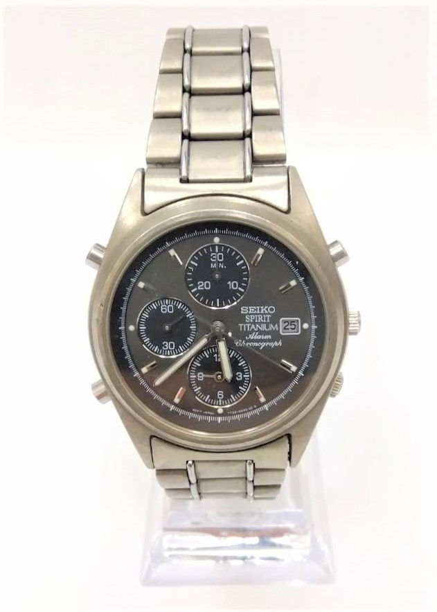 可動品】SEIKO SPIRIT TITANIUM クロノグラフ